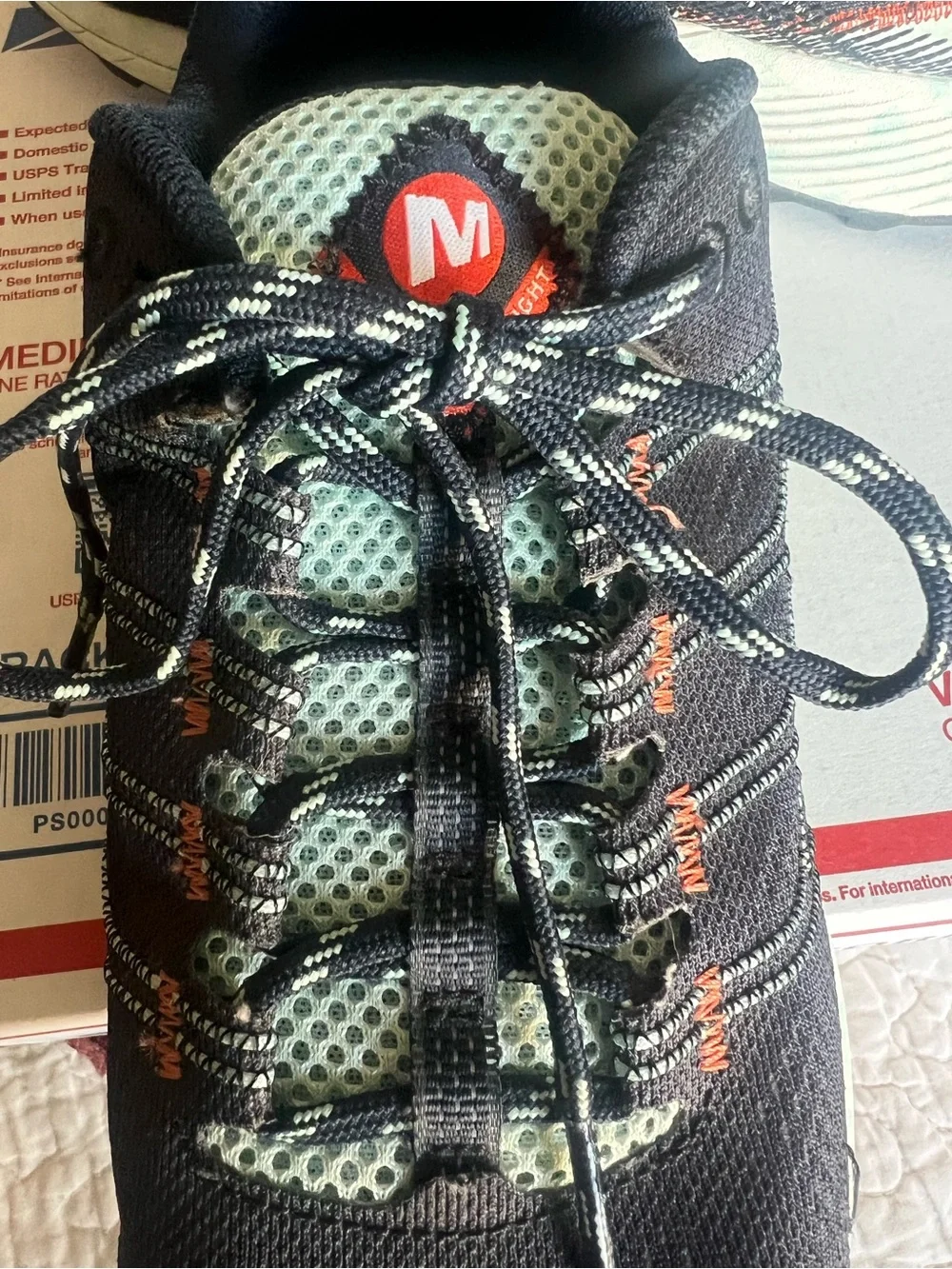 Merrell Moab Size 8 Flight Float Pro Trail Running Sneakers Navy Hiking Workout